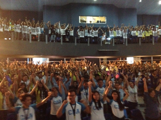 The beautiful students showing me their power posing!