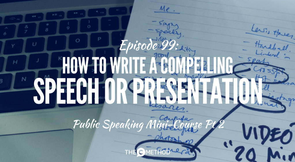 how to write a compelling speech