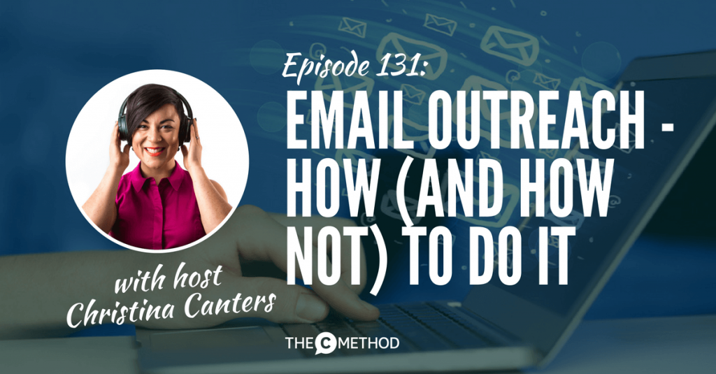 email outreach communication christina canters the c method podcast