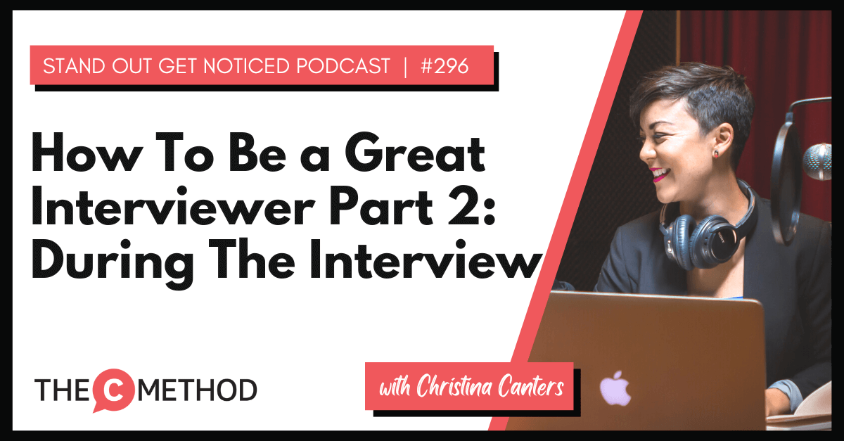Christina Canters, The C Method, Podcast, Communication, Confidence, Public Speaking, Personal Development, interview skills